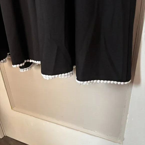 NWT Voodoo Vixen Black Tie Neck Flare Dress Retro Pinup Style - Picture 10 of 11